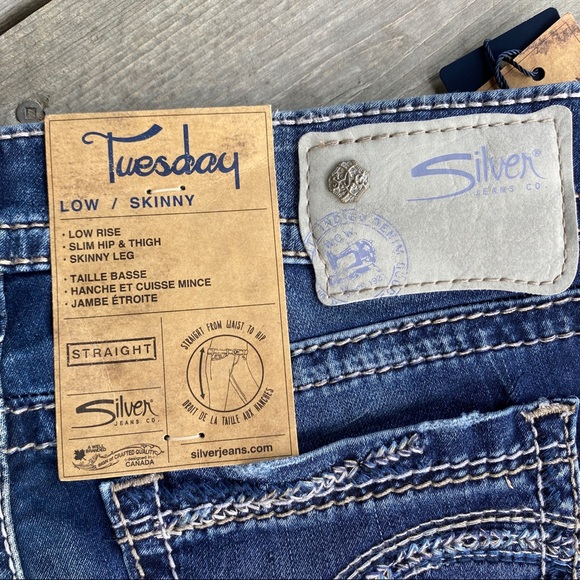 NWT || Silver Jeans Low Rise Tuesday Fit - Picture 7 of 8